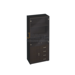 Кабинет руководителя Офисный шкаф для документов с тонированными дверями КМ-10118Т