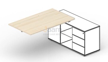 Мебель для персонала Cтол для крепления к сервисной опорной тумбе (меламиновый аутлет) STPM168FU