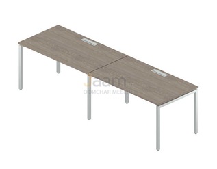 Мебель для персонала Двойная группа столов с люком RM-3.1(x2)+F-29