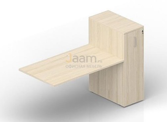 Мебель для персонала Стол с приставным шкафом Tower (меламиновый аулет) ETPM128T112