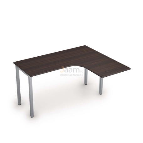 Мебель для персонала Стол криволинейный на металлических опорах правый 2М.131