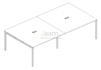 Стол для переговоров Стол для переговоров на металлокаркасе DUE Б2 131-2 БП