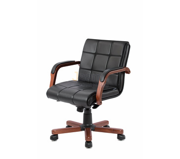 Кресло для руководителя Верона/Д кожа LUX стандарт/база дерево
