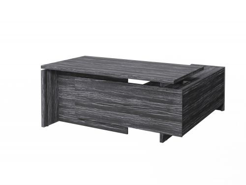 Стол руководителя с опорной тумбой Festus FB-117L.DD 1800x1700x750 (Древесина Графит)