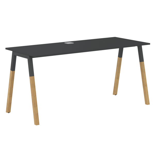 Стол прямой Forta FST 1567 1580x733x670 (Черный графит)