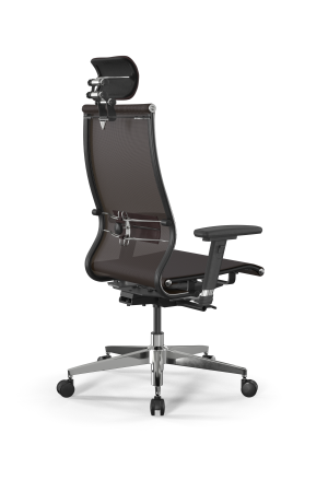 Кресло для руководителя Метта SynchroSit 10 L2-107D - TV /Km00/Nb00/D03P/H3mL-3D(M24.B22.G18.W03) (Коричневый)