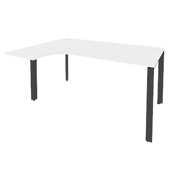 Стол эргономичный левый на П-образном м/к Onix O.MP-SA-4L 1580x1180x750