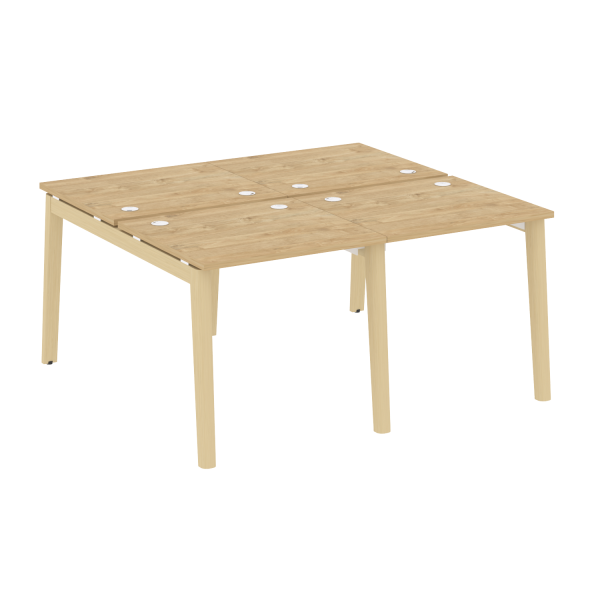 Рабочая станция на деревянных опорах Onix Wood OW.D.RS-4.0.7 1560x1475x750