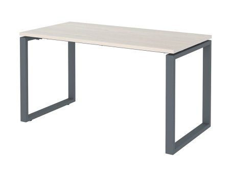 Стол NTO 120x70 белое дерево/антрацит (Светлый/Антрацит)