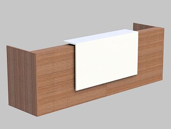 Композиция из 2 прямых модулей, верхний модуль лакировка Z2 Z2C02 L 2860x880x1130