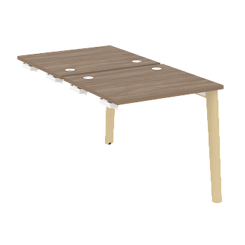Стол-приставка двойной на деревянных опорах Onix Wood OW.D.SPR-0.7 780x1475x750
