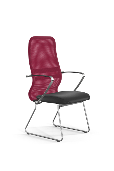 Кресло для руководителя Метта Sit 8 B2-9K - X1+Extra /Uh00/Wh12/K5cL(F55) (Красный | Черный)