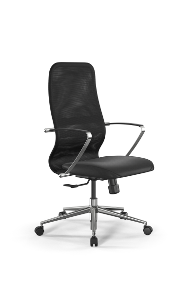 Кресло для руководителя Метта SynchroSit 8 B2-9K - X2+Extra /Uh00/Wh12/K5cL(M25.B23.G18.W02) (Черный)