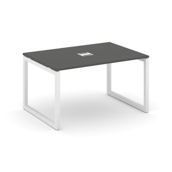 Стол переговорный SN-5O.SPRG-001 (980х980х750) (Антрацит/Металл Белый)