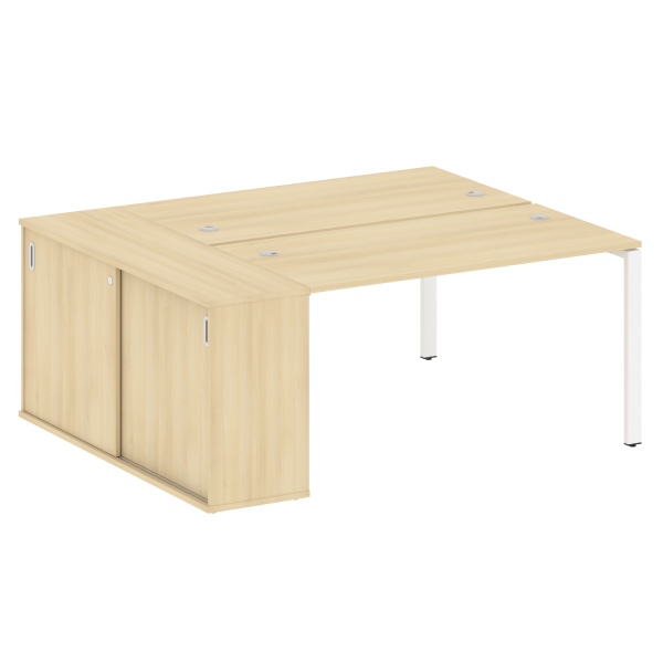 Рабочая станция с опорным шкафом-купе Metal System Style БП.РС-СШК-1.3 1810x1475x750