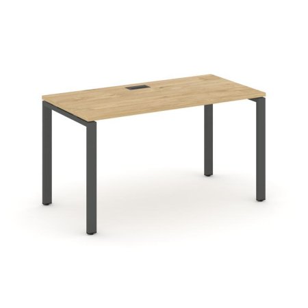 Стол письменный SN-6P.SP-003 (1380х600х750) (Тиквуд Светлый/Металл Антрацит)