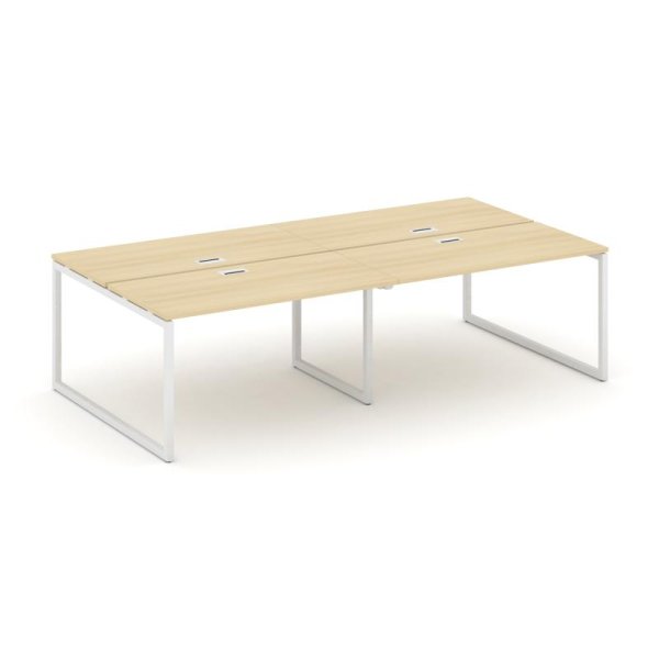 Рабочая станция 2-х сторонняя SN-4O.DRS-054 (3160х1632х750) (Акация Лорка/Металл Белый)