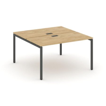 Рабочая станция 2-х сторонняя SN-4P.DRS-014 (1580х1432х750) (Тиквуд Светлый/Металл Антрацит)