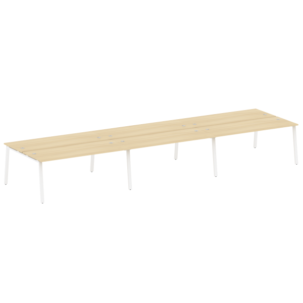 Рабочая станция на 6 рабочих места на А-образном м/к Metal System Style БА.СМ-6.5 5400x1475x750