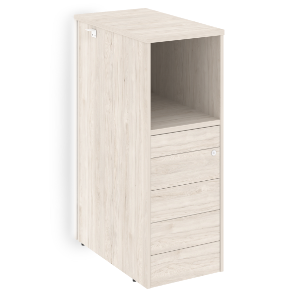 Тумба с подсветкой 5 ящиков TIP-ON завершающая, правая Onix O.R-TV-5TIP.SR 436x767x1185