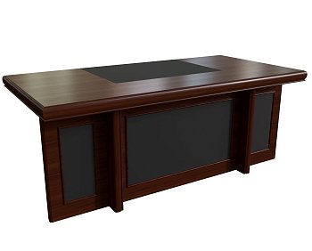 Стол письменный 200 с кожаными вставками Princeton 22101 2000x1000x780