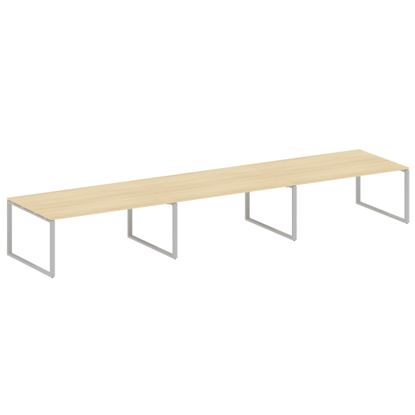 Переговорный стол 3 столешницы Metal System Style БО.ПРГ-3.5 5400x1235x750