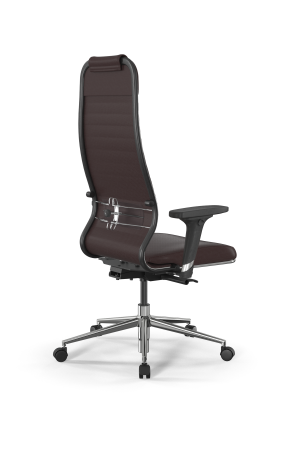 Кресло для руководителя Метта SynchroSit 10 B1-117D - Extra /Um02/Wm12/D02P(M23.B23.G18.W02) (Темно-коричневый)
