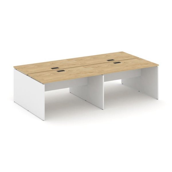 Рабочая станция 2-х сторонняя SN-D.DRS-054 (3160х1632х750) (Тиквуд Светлый/Белый)