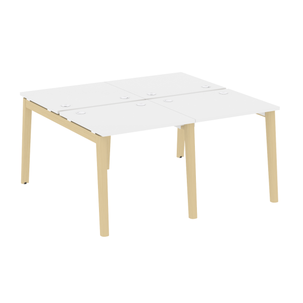 Рабочая станция на деревянных опорах Onix Wood OW.D.RS-4.0.7 1560x1475x750
