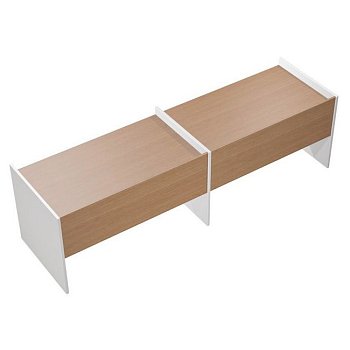 Рабочая станция на опорах ДСП (2х160) Profiquadro КВ 1206-2 БВ 3275x806x835
