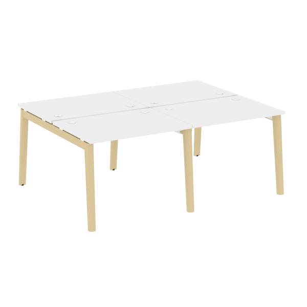 Рабочая станция на деревянных опорах Onix Wood OW.D.RS-4.1.7 1960x1475x750