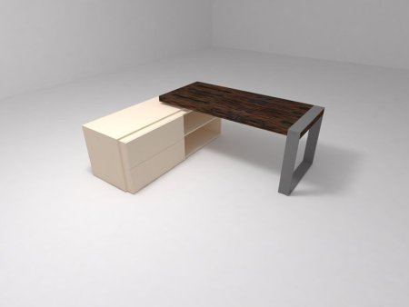 Стол для опорной тумбы Brix BR.00.15 2200x1000x750 (Бежевый (акрил)Серый)